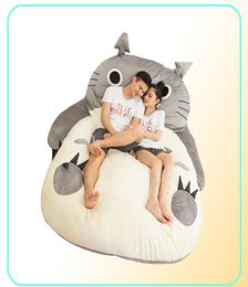 Dorimytrader Anime Totoro Slaapzak Zachte Pluche Grote Cartoon Bed Tatami Zitzak Matras Kinderen en Volwassenen Gift DY610041812721
