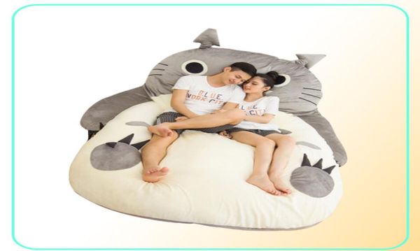 Dorimytrader Anime Totoro saco de dormir suave felpa cama grande de dibujos animados Tatami Beanbag colchón niños y adultos regalo DY610044400841