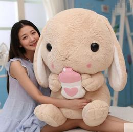 Dorimytrader Cuddly Soft Cartoon Bunny Plux Toy Oreiller Big Anime Rabbit Doll Doucoration Cadeau de Noël 3 tailles Dy618193066167