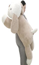 Dorimytrader gigantische pluche puppy pop grote zachte liggende hond knuffels honden knuffelen kussen speelgoed voor kinderen deco 110 cm 130 cm DY601972714