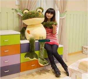 Dorimytrader Large 47039039 120cm Giant Giant Gefulde zachte pluche cartoon Animal The Frog Prince Toy Nice Gift For Babies Dy7917892