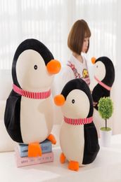Dorimytrader belle poupée en peluche pingouin de dessin animé doux gros pingouin animal jouet animaux coussin d'oreiller pour cadeau de bébé 20 pouces 50 cm DY6195179247