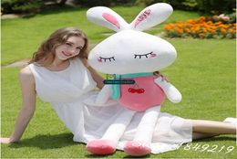 Dorimytrader nouveau beau 130 cm géant en peluche dessin animé lapin jouet en peluche doux 51039039 lapin poupée 4 couleur belle fille cadeau DY611315495