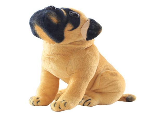 Dorimytrader simulación Animal Pug perro de peluche de juguete suave relleno lindo Animal perro muñeca para niños regalo 28 pulgadas 70 cm DY609651661207