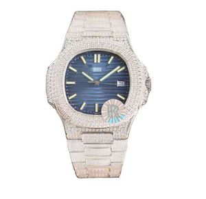 Dorp roestvrijstalen band Automatic PP 324 Movement Diamond Watches Men Luxury