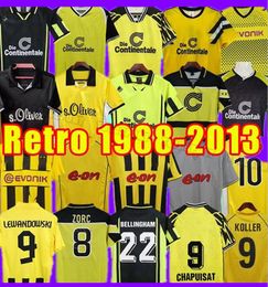 Camisetas de fútbol retro de Dortmund HERRLICH M.Gotze MoLLER 1988 1989 1994 1995 1996 1997 1998 2000 2001 2011 2012 2013 Lewandowski camiseta de fútbol BorussIa Moller REUS