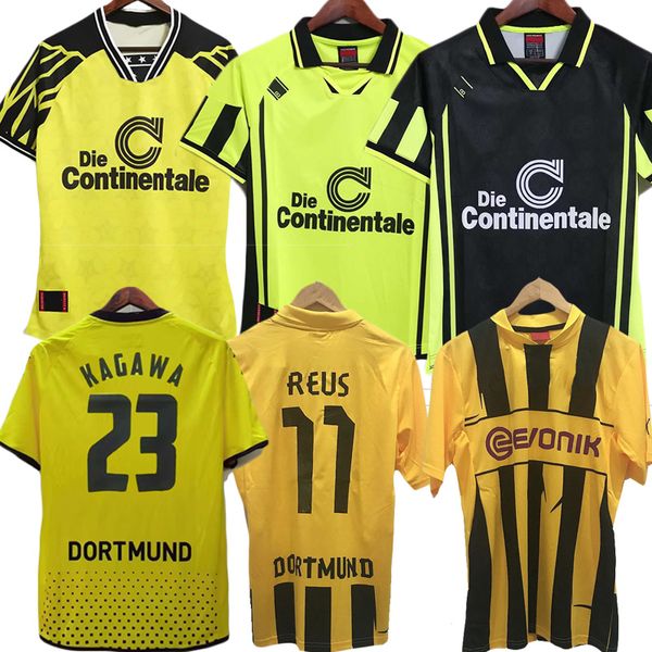 Camisetas de fútbol retro de Dortmund HUMMELS 1994 95 96 97 88 89 1998 2000 2001 2011 12 13 camiseta de fútbol vintage T REUS BorussIa Moller camiseta de fútbol clásica HERRLICH