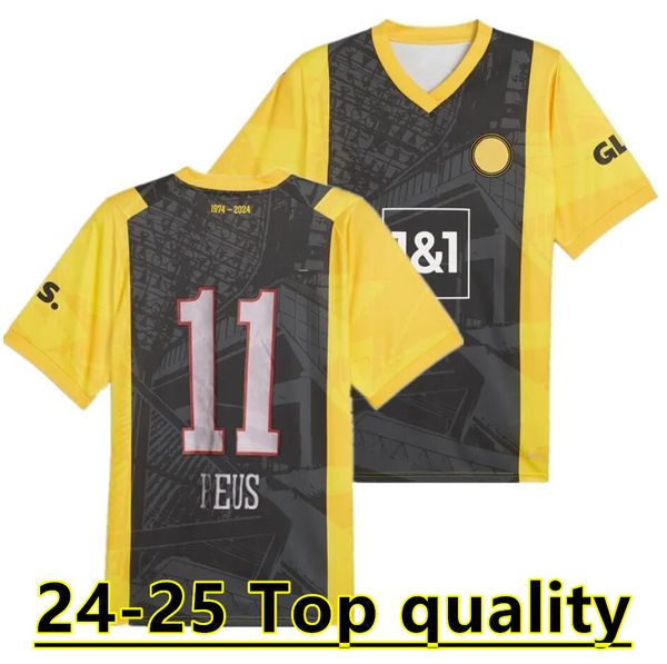 Dortmunds 50th Special Edition 23 24 Kit de camisetas de fútbol Fourth 4th Sancho 2023 2024 Haller Reus Moukoko Brandt Trikot Anniversary Football Shirt Tamaño S - 4xl 888888