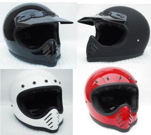 DOT Motorhelm Vintage veiligheidshelm volledig gezicht voor crossmotor Cafe racer casco cool custom motorcross fietsen cruiser fiets4134774