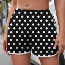Dot Print Beach Sports Plus Size Yoga Dance Shorts d'été Mode féminine Casual Home Street Clothing P230606