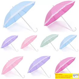 Dot impression enfant parapluie Mini mignon enfants parapluies mode couleur bonbon paraguays pour randonnée en plein air voyage facile à transporter