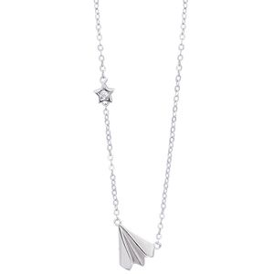 Vrouwen vliegtuig ketting vliegtuig hanger ketting vliegtuig ketting gelaagde kleine sierlijke sieraden