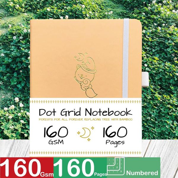 Dotted Journal Dot Grid Notebook Numéroté 160 Pages 5 5MM DOT-GRID Cute Designs