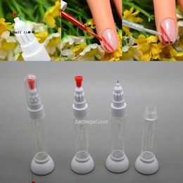 Puntjes Gereedschap Kimcci 100pcslot Gestippelde PenDrawing Pen Nail Art 2 IN 1 Naald Borstel Dualuse Polish Lege Fles 231007