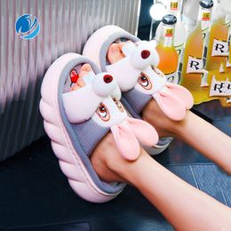 Dou Spring Graphene Women Mo Anti-bacterium Anti-sthking Material Cute Cartoon Indoor Outdoor Men Slippers 230505 396