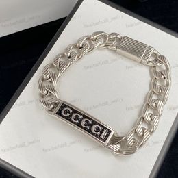 Dubbele alfabet zilveren Cubaanse armband, designer armband, gepersonaliseerde hiphopmode, cadeau