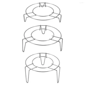 Dubbele ketels 3 pc's roestvrijstalen stoomrek snoepkoker metalen lade met driekbende accessoires
