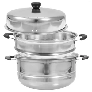 Double chaudières Amphore Kitchen Supplies Steamer pour aliments induction Pot Veggie Plastic Dumpling