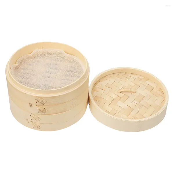 Double chaudières Bamboo Steater Kitchen Pot multifonction Home Food Food Fotaged Buns STEATER