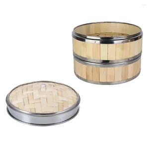 Double chaudières Bamboo Steamer Kitchen Supply Food Home Multi-Fonctional Premium Practical Simple Commercial