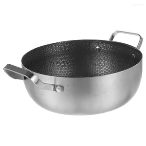 Dubbele Ketels Chafing Dishes Honingraat Non-stick Pot Anti-aanbak Dikker Pan Roestvrij Staal Koken Binaural Metalen Fornuis