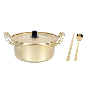 Pot Ramen coréen à Double chaudière, ustensiles de cuisine d'extérieur, beurre, nouilles en aluminium, pâtes, ménage avec couvercle, cuisson du lait, Gadget de cuisine