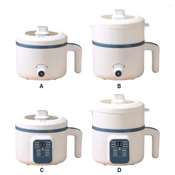 Double chaudières mini cuiseurs-cuisinières Pot multifonctionnel Petit ménage 1,7L 2-3 personnes Appareils à la maison Supplies de cuisine