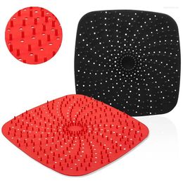 Tapis de revêtement de friteuse à Air en Silicone réutilisable à double chaudière, antiadhésif, coussin de cuisson à vapeur intérieur