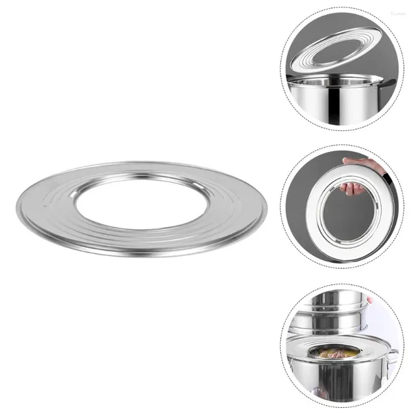 Calderas dobles, anillo de vapor, herramienta para cocinar al vapor, bandejas redondas de madera, estante duradero, soporte para olla de sopa, plato para el hogar, marco de cocina, accesorios para ollas