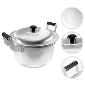 Double chaudières Stockpot couvercle induction en aluminium Pot 22cm de soupe traditionnelle chinoise bouillante