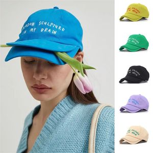 Lettre à double bord Broidered Baseball Caps de voyage en plein air Fashion Korean Duck Tongue Cap pour hommes et femmes