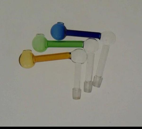 Pot de couleur à double bulle - pipe à fumer narguilé en verre gongs en verre - plates-formes pétrolières bongs en verre pipe à fumer narguilé en verre - vap- vaporisateur
