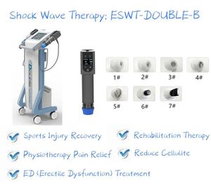 Dubbelkanaals shockwave-therapiemachine met 14 koppen ED-behandeling en verlichting van spierpijn Plantaire fasciitis-stimulator Shock Wave-chiropractische massagetool