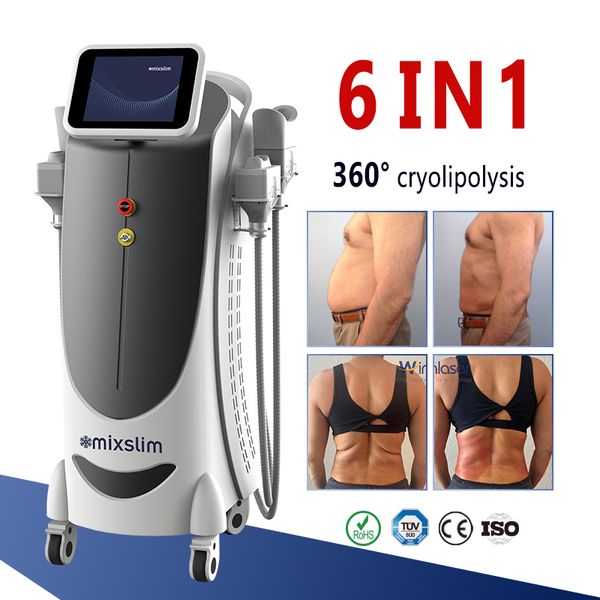 Eliminación de papada Cryo Cryolipolyse 360 Cryolipolysis Máquina de adelgazamiento Criolipolisis Congelación de grasa fría Esculpir Quema de grasa Levantamiento de la piel