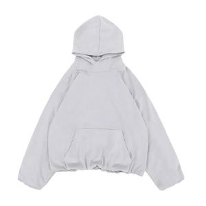 Sweat à capuche à double col et manches lanternes pour hommes et femmes