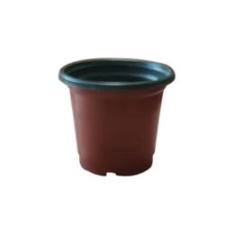 Pot de fleurs double couleur, pot de semis en plastique