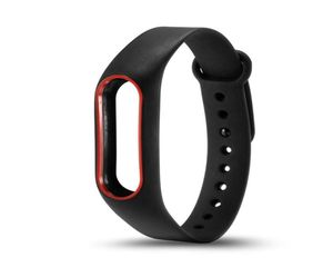 Bracelet de bracelet en silicone à double couleur bande de remplacement de remplacement pour Miband 2 Xiaomi Mi Band 2 bracelets3691561