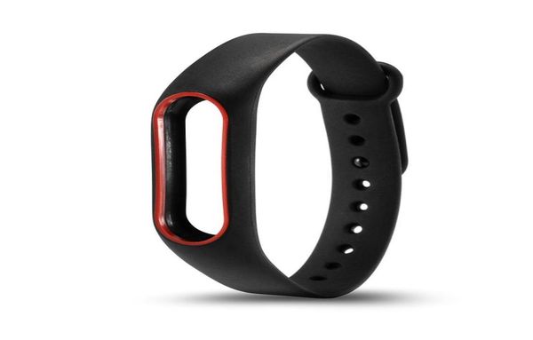 Correa de muñeca de silicona de doble Color, repuesto de pulsera para reloj Original Miband 2 Xiaomi Mi band 2, pulseras 2091337