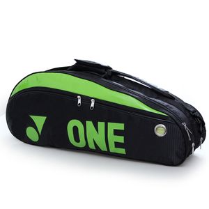 Dubbel-deck 5-6 stks PU Badminton Bag Stijlvolle Tennisracket Rugzak Racquet Sport Pocket voor met onafhankelijke schoenencompartiment Q0705