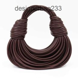 Двойная дизайнерская сумка boteega с веревочным узлом Venata 2024, тканая женская сумка, сумки ручной работы из телячьей кожи NAJF EE67