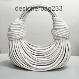 Doppelte Designer-Damenboteega 2024 Handknotengewebte reine Handtasche Tasche Seil Venata geknotete Taschen Kalbsleder IN4H KNUI