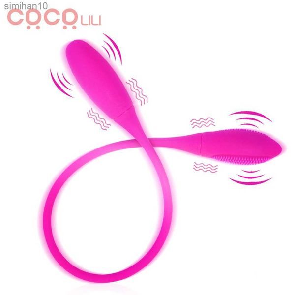 Double Dildo Anal Vibrator Sex Toys pour femmes Clitoris Stimulator Butt Plug Vibrant s Rechargeable Adult Masturbator Sexo L230518