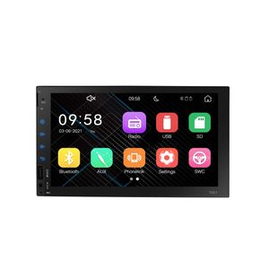 Double din car stereo Radio FM Audio Bluetooth MP5 Player USB Multimedia Radio with Hands Free Calling Support USB/SD Card with Remote Control