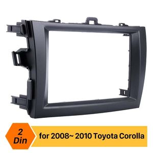 Doble Din Car Radio Fascia para 2008 2009 2010 Toyota Corolla Auto Stereo Frame Indash Trim Kit Audio Player Panel