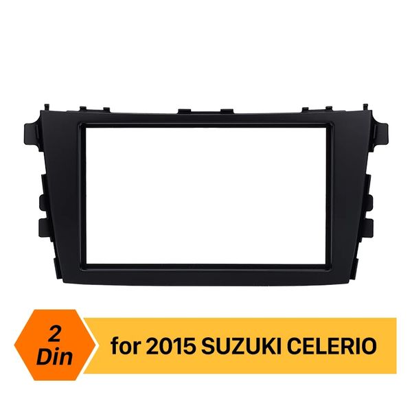 Fascia de Radio de coche de doble Din para 2015 Suzuki Celerio Dash CD Trim Kit marco de Audio DVD Facia Panel marco kit de instalación