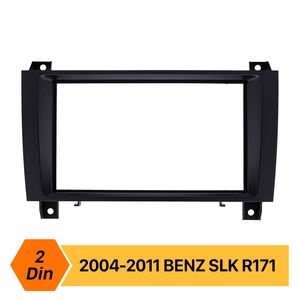 Double Din Car Stereo Fascia DVD Radio Panel Frame Kit for 2004 2005 2006 2007 2008 2009 2010 2011 MERCEDES BENZ SLK R171