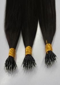 Dubbelgetrokken Braziliaanse Nano Ring Human Hair Extensions Kleur grijs 33 30 12 613 60 08g 1g per streng 200s Lot89671759724123