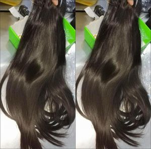 Doble dibujado extra grueso 4 unids crudo vietnamita rubio recto sedoso cabello humano tramas virgen sin procesar weft7751183