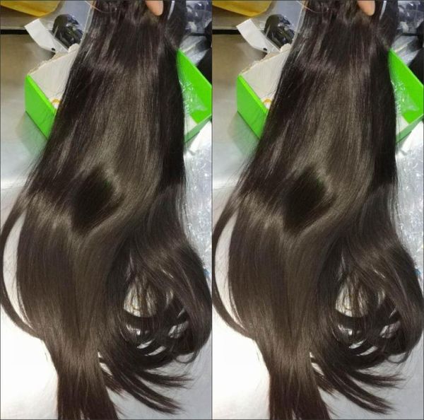 Double tirage extra épais 4 pcs cru vietnamien blond droit soyeux trames de cheveux humains vierge non transformés weft7780530