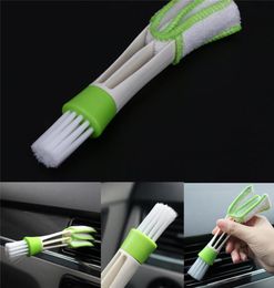 Brosse de nettoyage de sortie de ventilation de climatiseur de voiture à Double extrémité, nettoyeur de détails de compteur de voiture, plumeau de stores 4812785